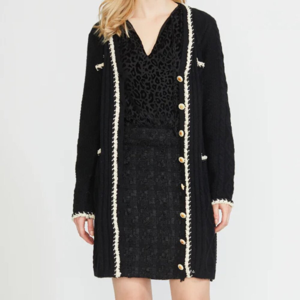 NWT Stellah Winter Snit Cardigan Dress